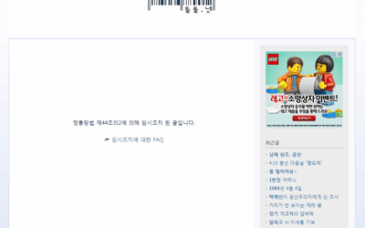 [부당한 임시조치 사례 ③] 하늘에서와 같이 땅에서도 (블로거: deulpul)